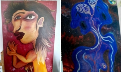 الفنانة زينب الغول تطرح الأسئلة الفلسفية في الفنون التشكيلية
