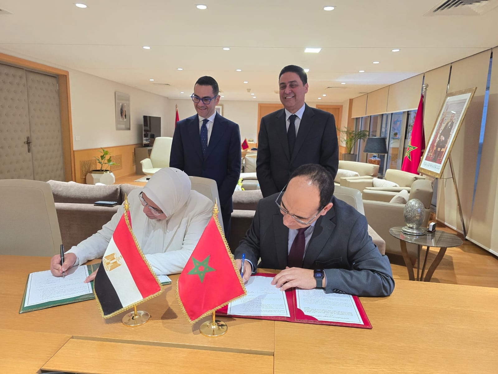 لقاء وزاري مغربي مصري لبحث موضوع الصادرات التجارية بين البلدين
