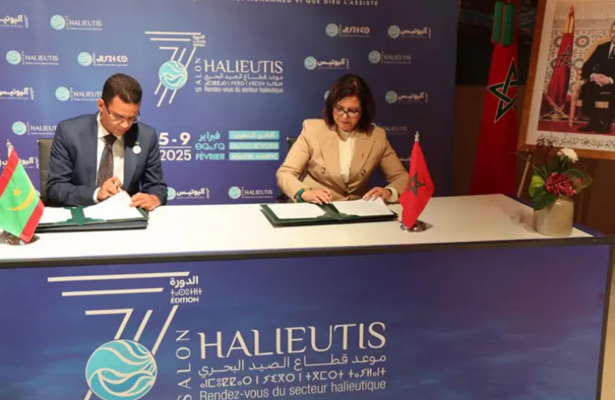"أليوتيس" 2025 : انعقاد اللجنة المشتركة المغربية الموريتانية في مجال الصيد البحري وتربية الأحياء المائية