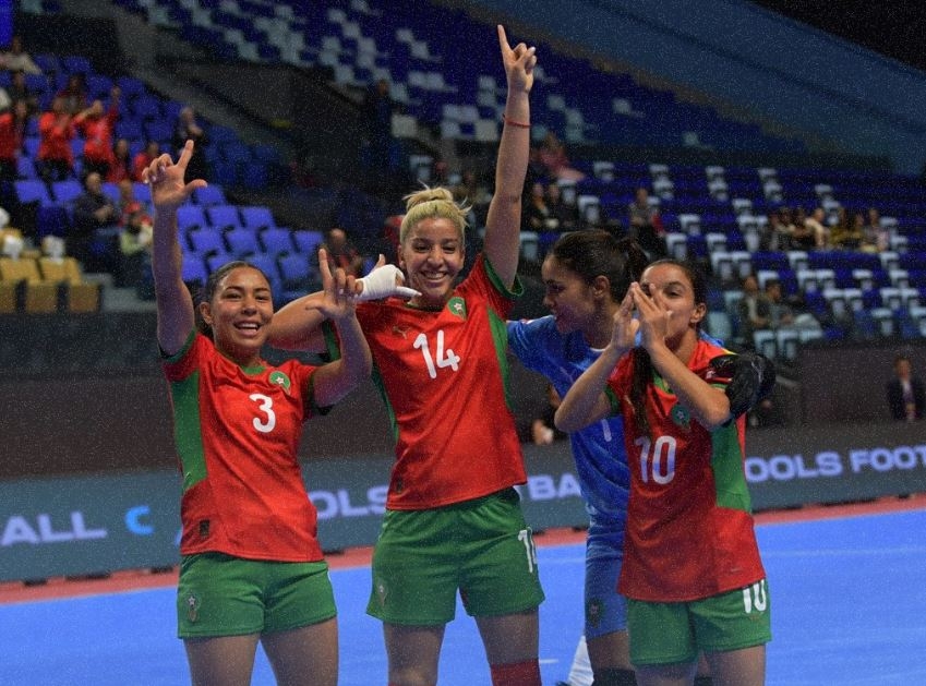 كان كرة القدم داخل القاعة للسيدات : المنتخب المغربي يحقق فوزا عريضا على نظيره الناميبي