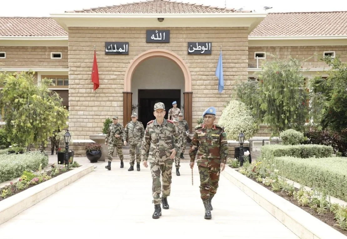 المفتش العام للقوات المسلحة الملكية يستقبل قائد قوة البعثة الأممية بالأقاليم الجنوبية للمملكة