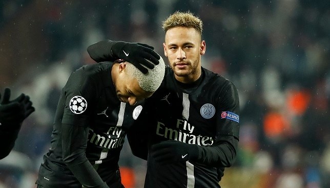 رد فعل مبابي ونيمار بعد فوز سان جيرمان بدوري الأبطال