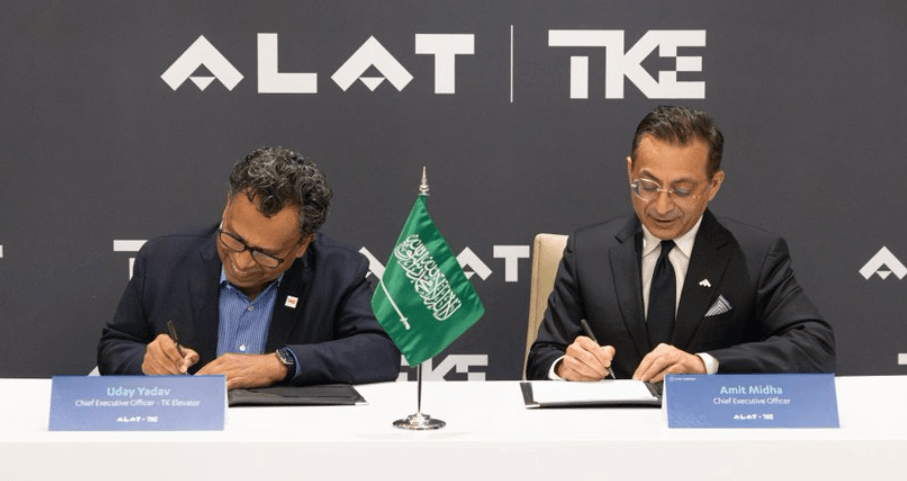 آلات و TK Elevator تعلنان عن مشروع لتصنيع المصاعد في السعودية