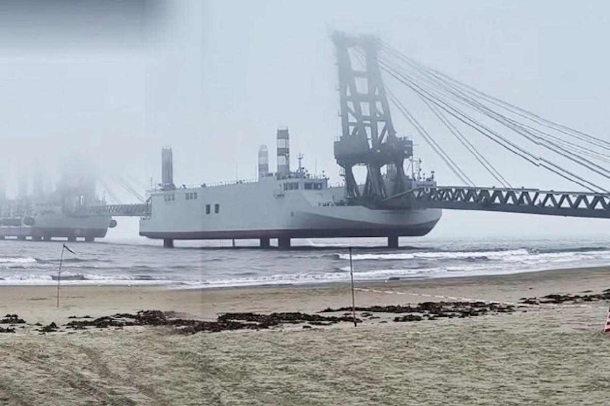 China's invasion barges play military mind games with Taiwan