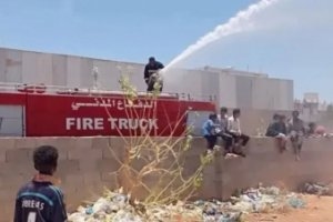 حريق هائل يلتهم مركزًا تجاريًا وخسائر تفوق 20 مليون ريال