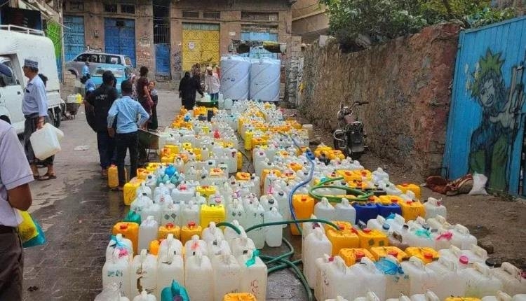 أزمة مياة حادة في تعز وأسعار الصهاريج تصل لأرقام قياسية