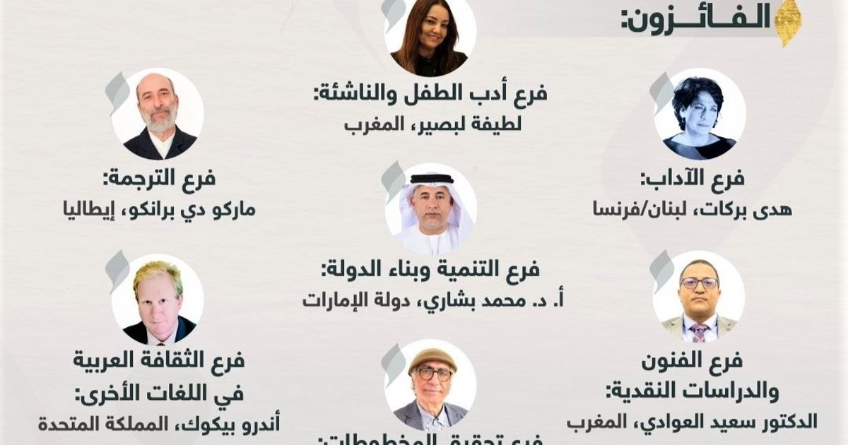 7 فائزين بجائزة "زايد للكتاب"وموراكامي شخصية العام