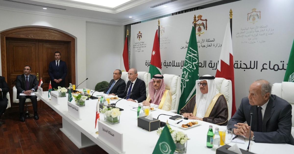 ملك الأردن يستقبل وفد اللجنة الوزارية العربية الإسلامية بشأن غزة