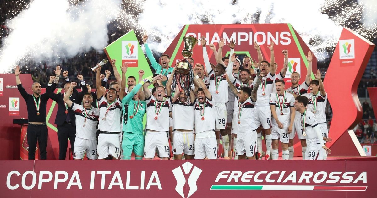 بولونيا يهزم ميلان ويتوج بكأس إيطاليا لأول مرة منذ 51 عاماً