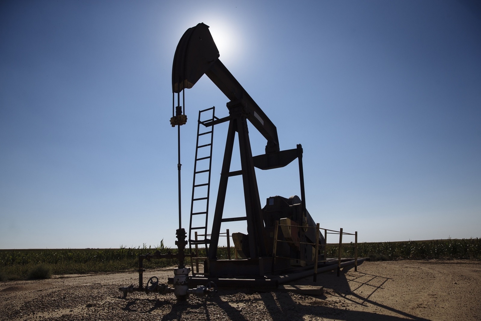 Downward path with crude