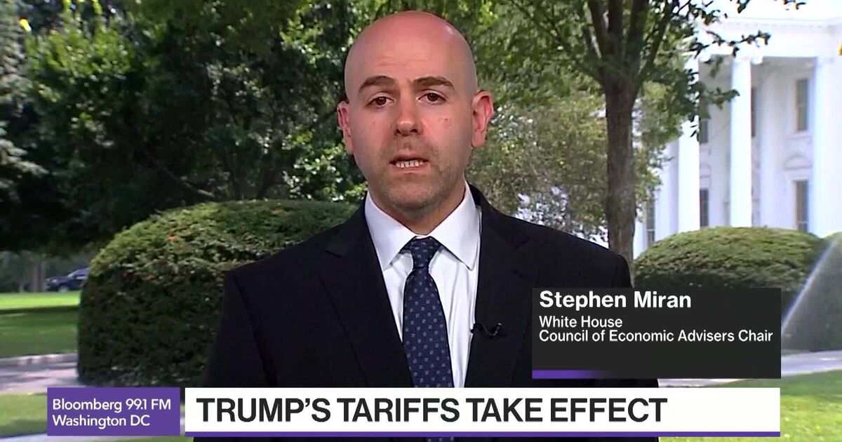 Miran Talks Trump's Tariffs, Exemptions and Waller