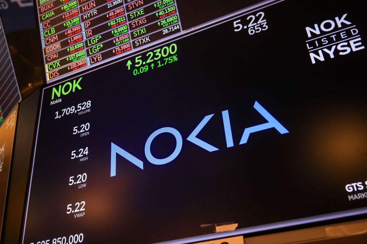 Nokia Shares Fall on Tradegate as FX, Tariffs Prompt Outlook Cut