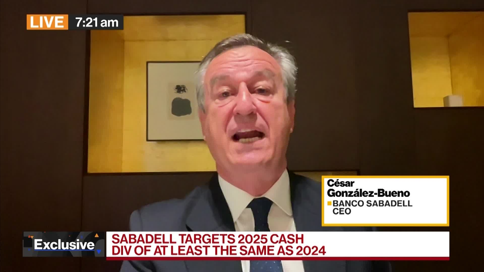 Banco Sabadell CEO González-Bueno on Potential BBVA Takeover