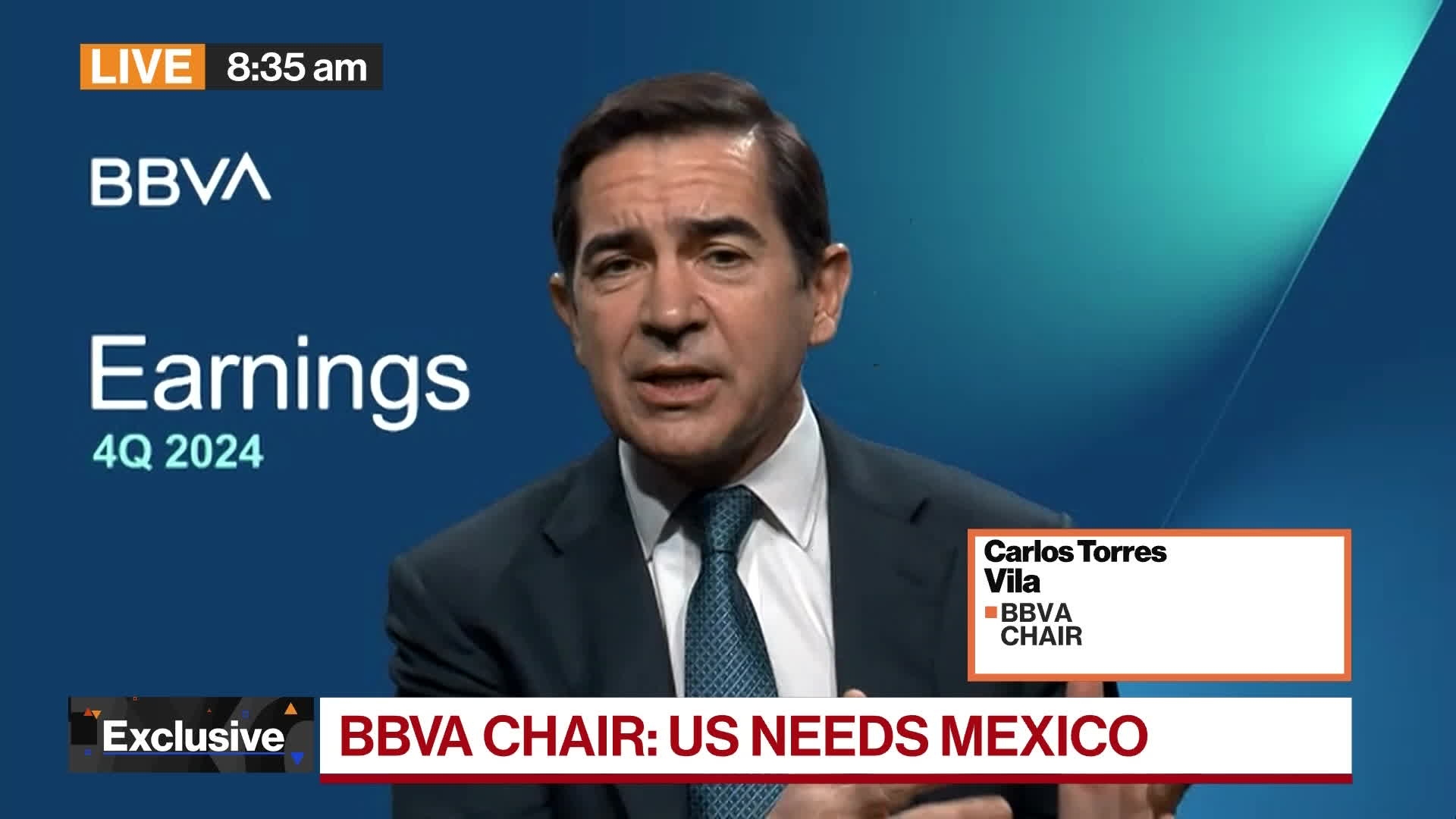 BBVA Chair on Sabadell Merger, Mexico Tariffs