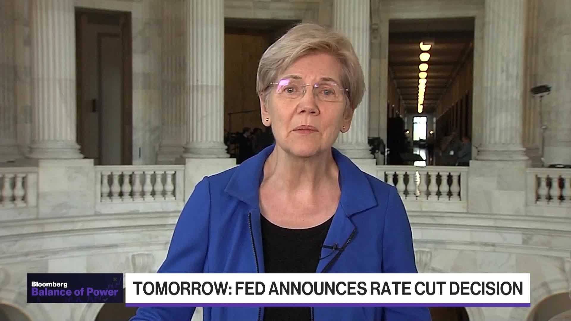 Senator Warren on Fed Rates, Housing Act and Epstein Case
