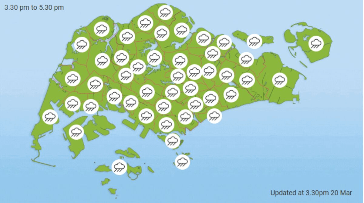 Rain Soaks Singapore as Scientists Worry About ‘Burst Flooding'