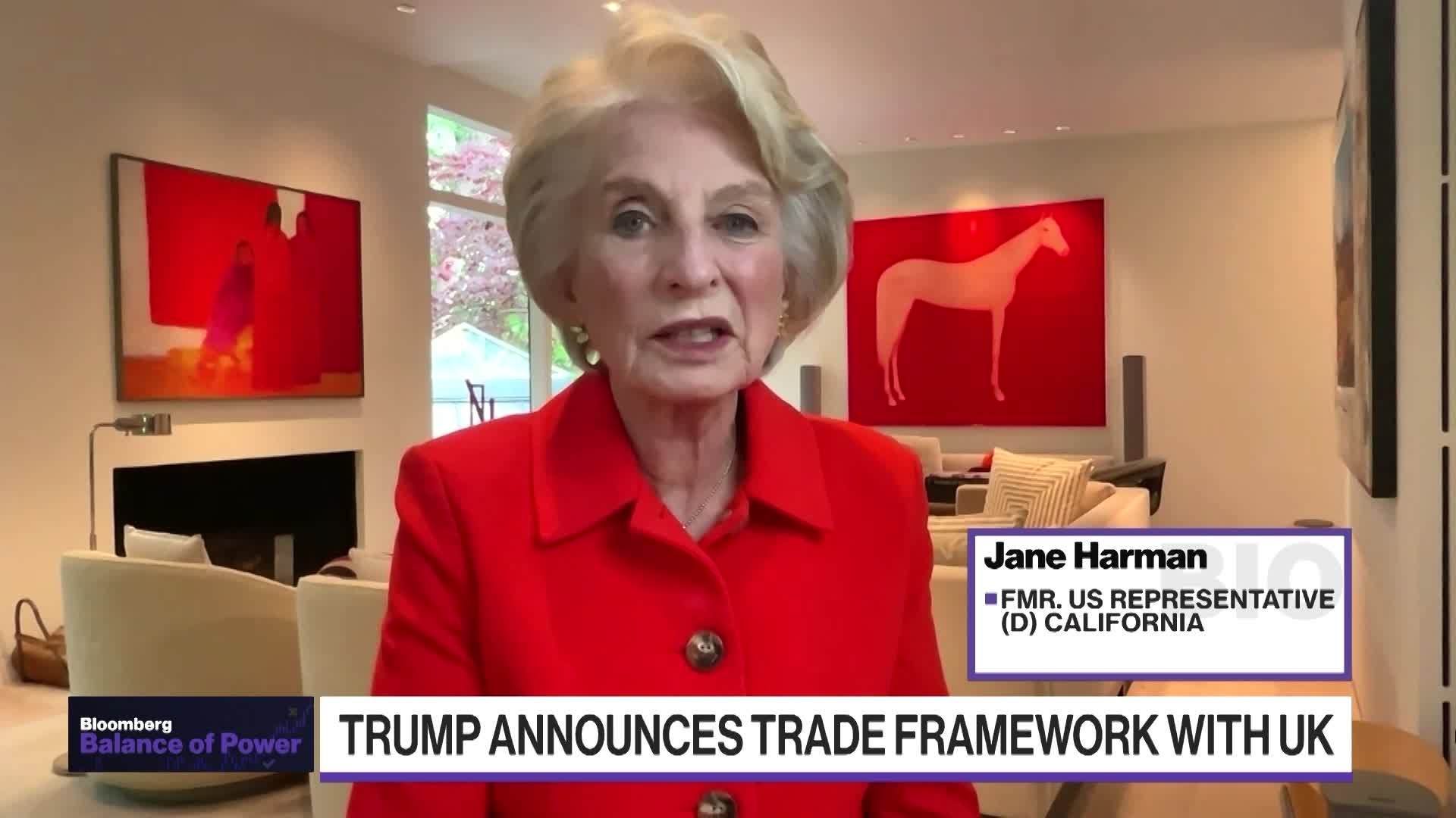 Former Rep. Harman: UK Trade Deal is Encouraging