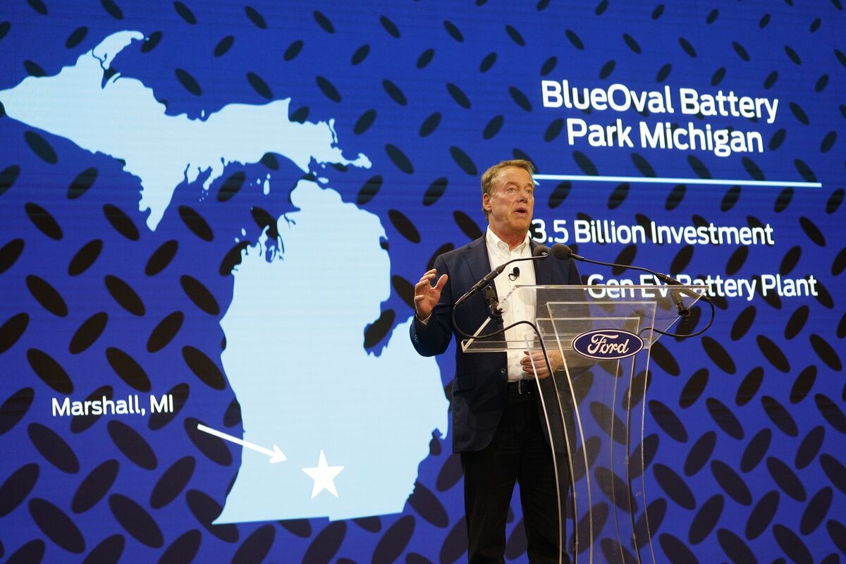 Ford Says Michigan Battery Plant at Risk If Tax Credits Are Cut