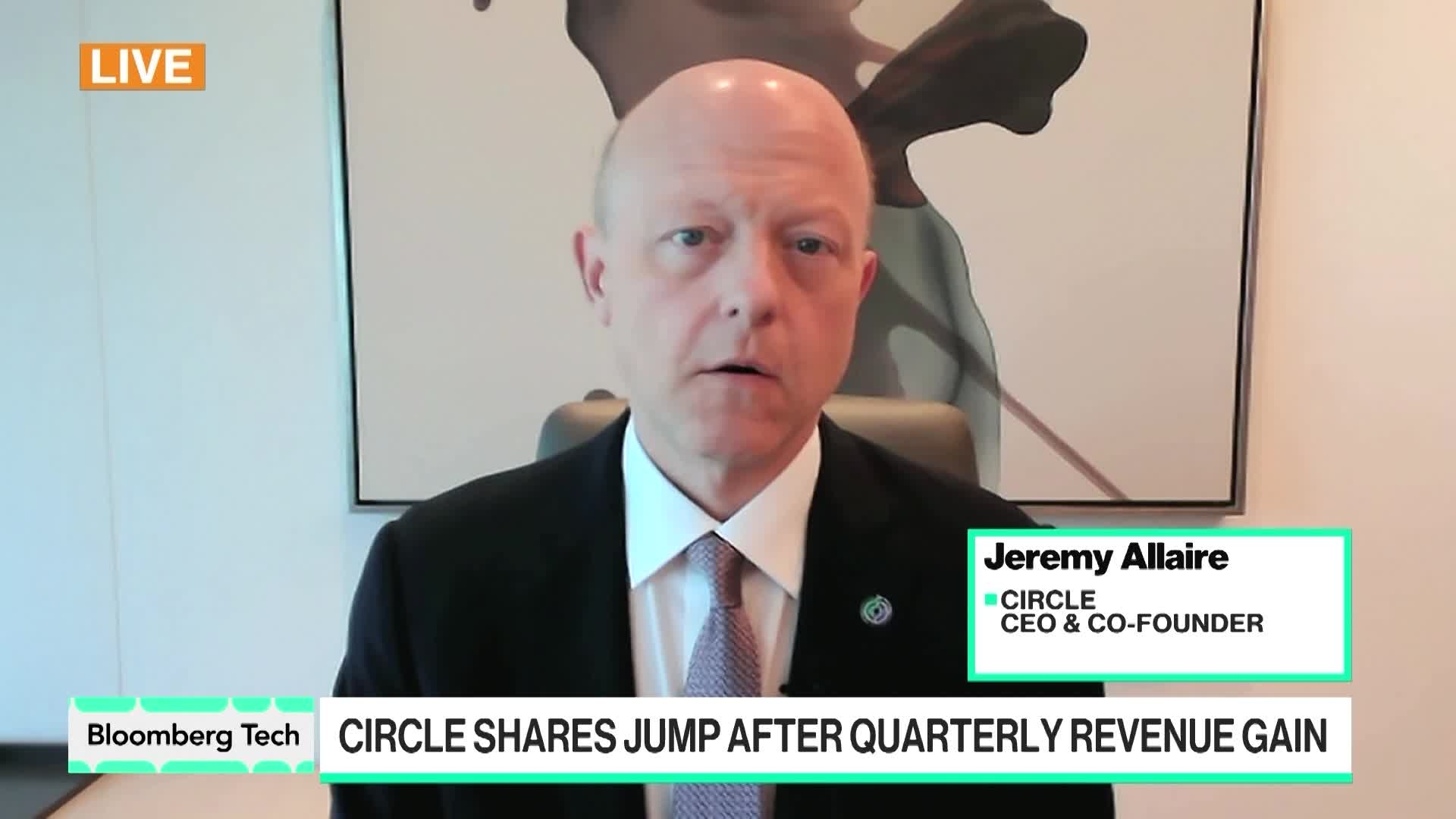 Circle CEO Discusses Earnings as Shares Jump