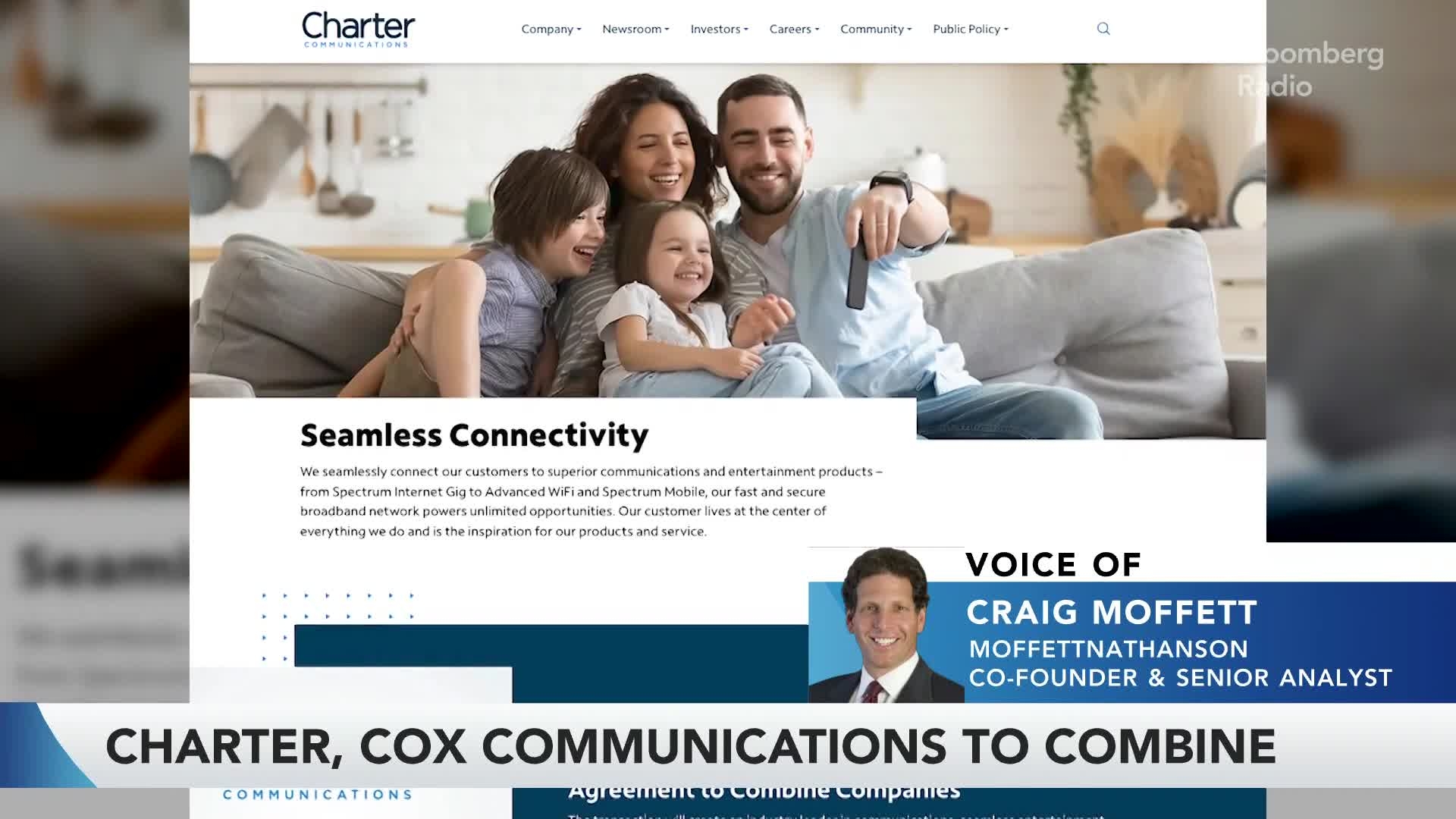 Charter Agrees to Combine With Cox in $34.5 Billion Deal