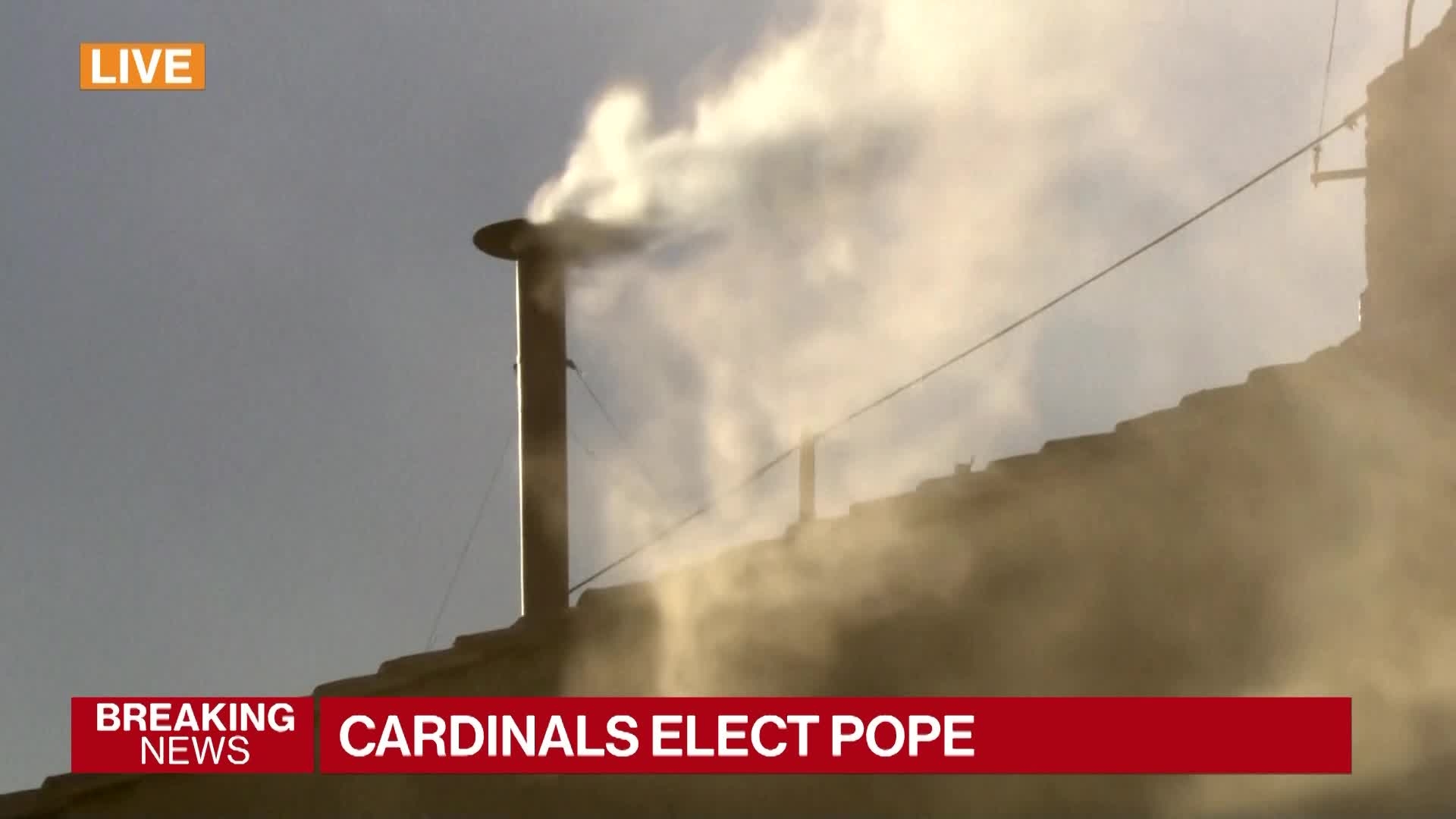 Cardinals Elect New Pope, White Smoke Rises From Sistine Chapel