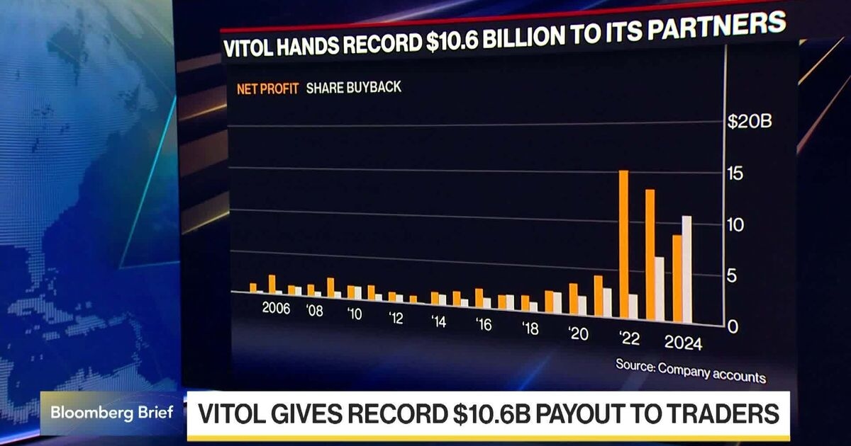 Vitol Partners Get Record $10.6 Billion Payout