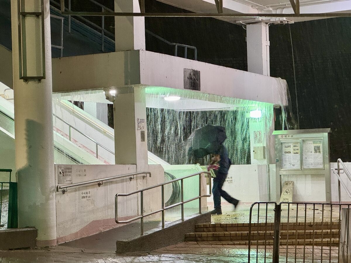 Hong Kong Commute Disrupted by Fourth Black Rain Alert in a Week