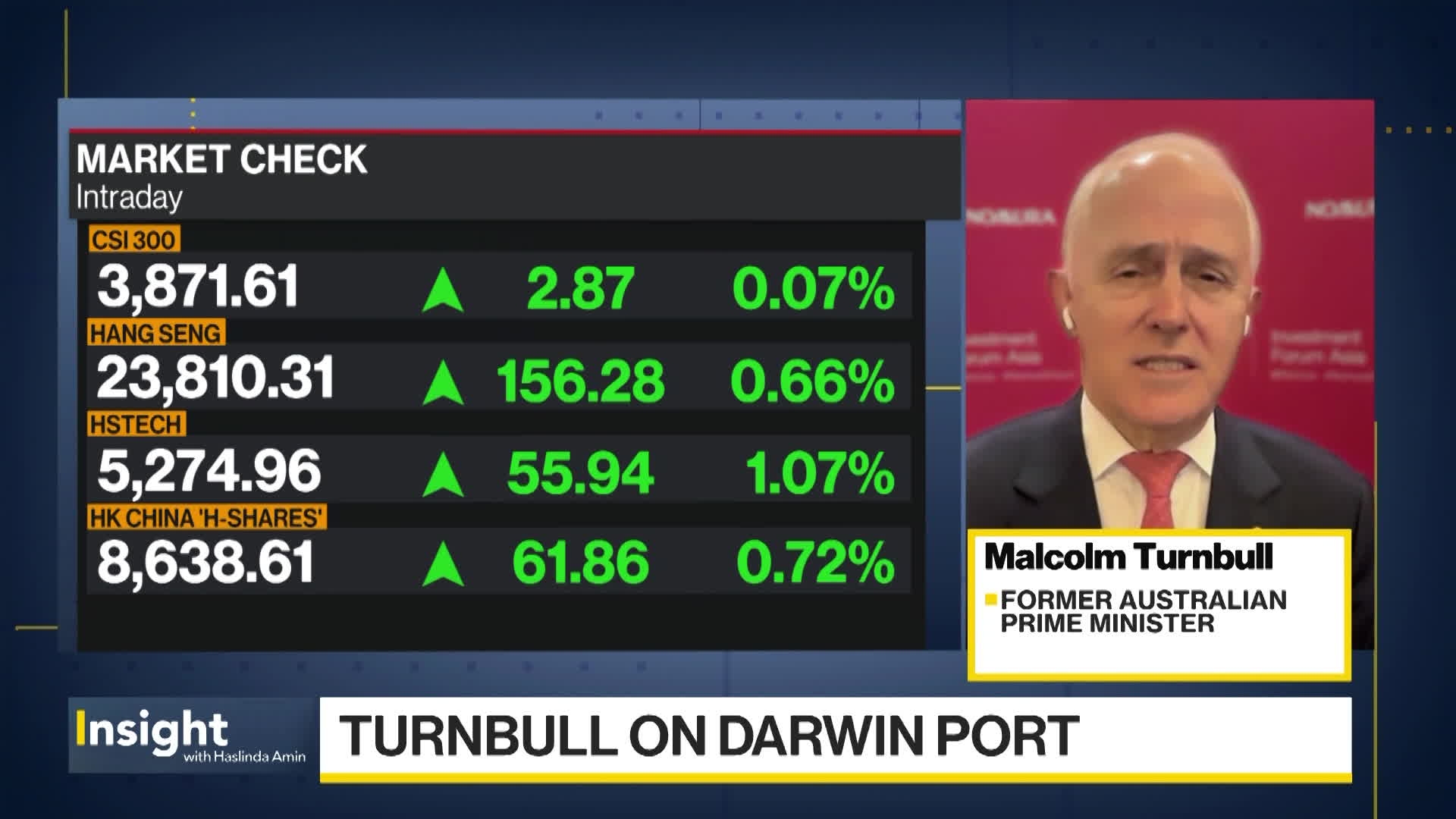 Former Australian Prime Minister Turnbull on Chinese Ownership of Darwin Port