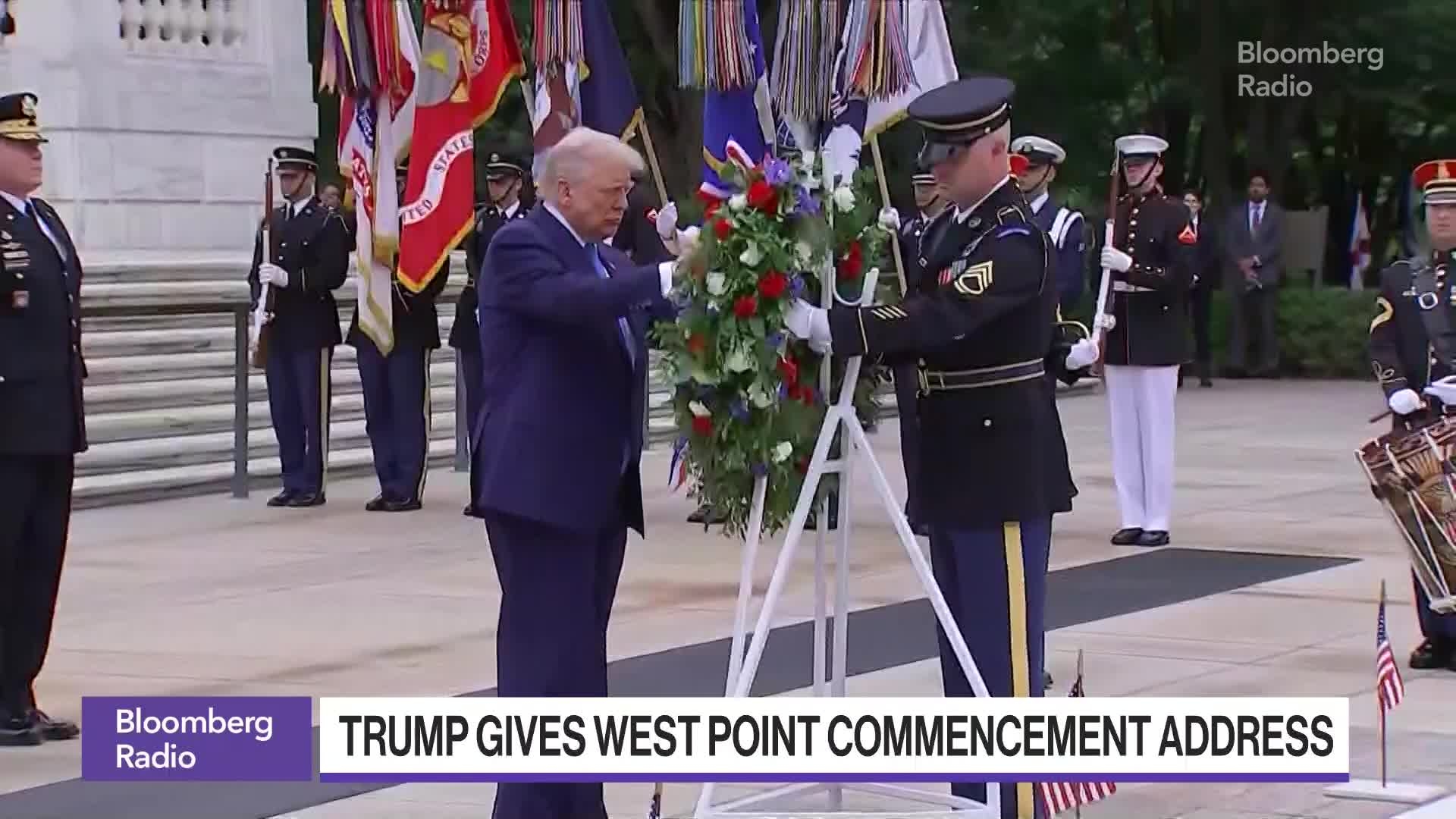 Trump Warns Grads About 'Trophy Wives' In West Point Speech