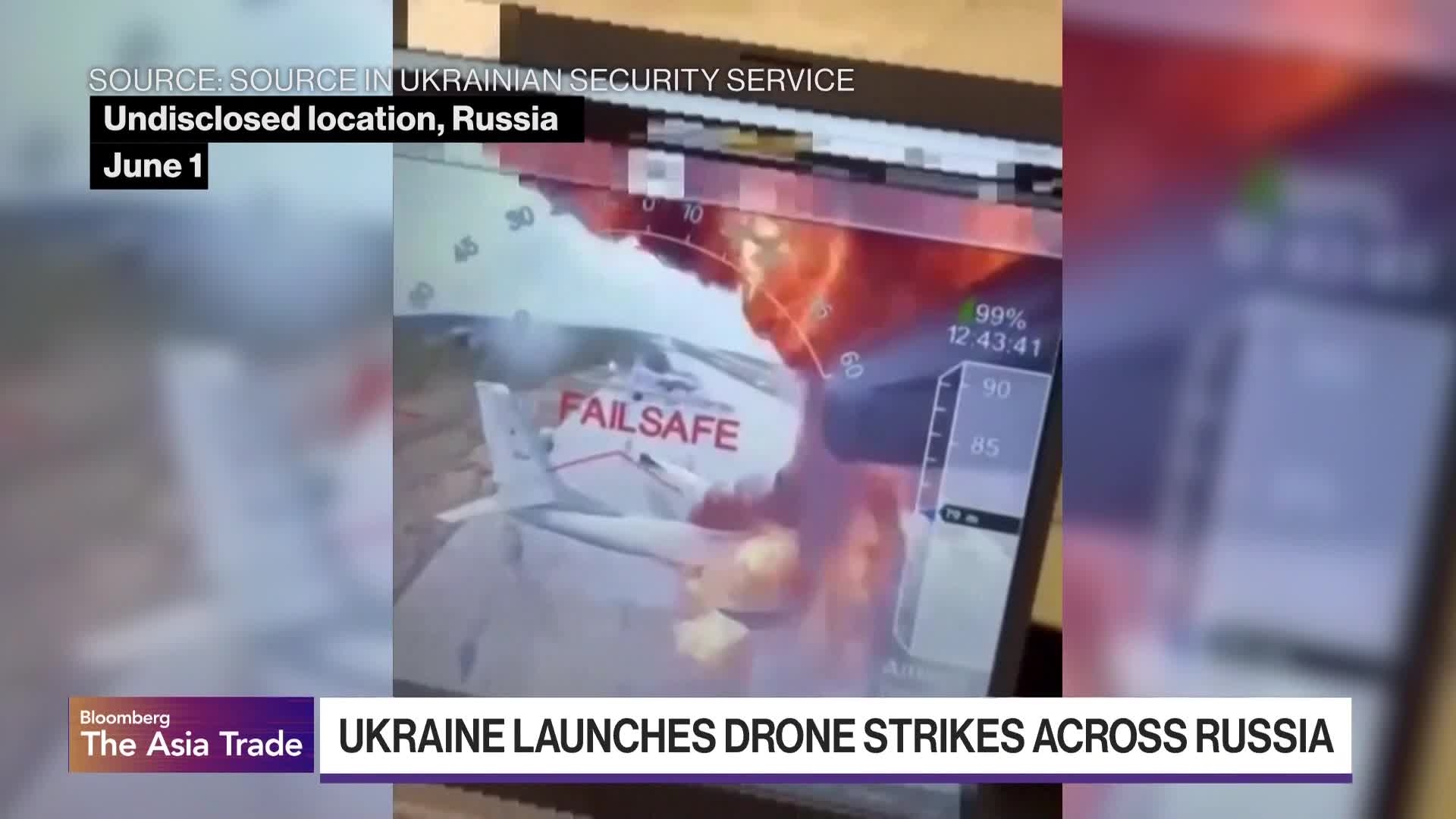 Ukraine Drone Strikes Hit Nuclear Bombers Deep Inside Russia