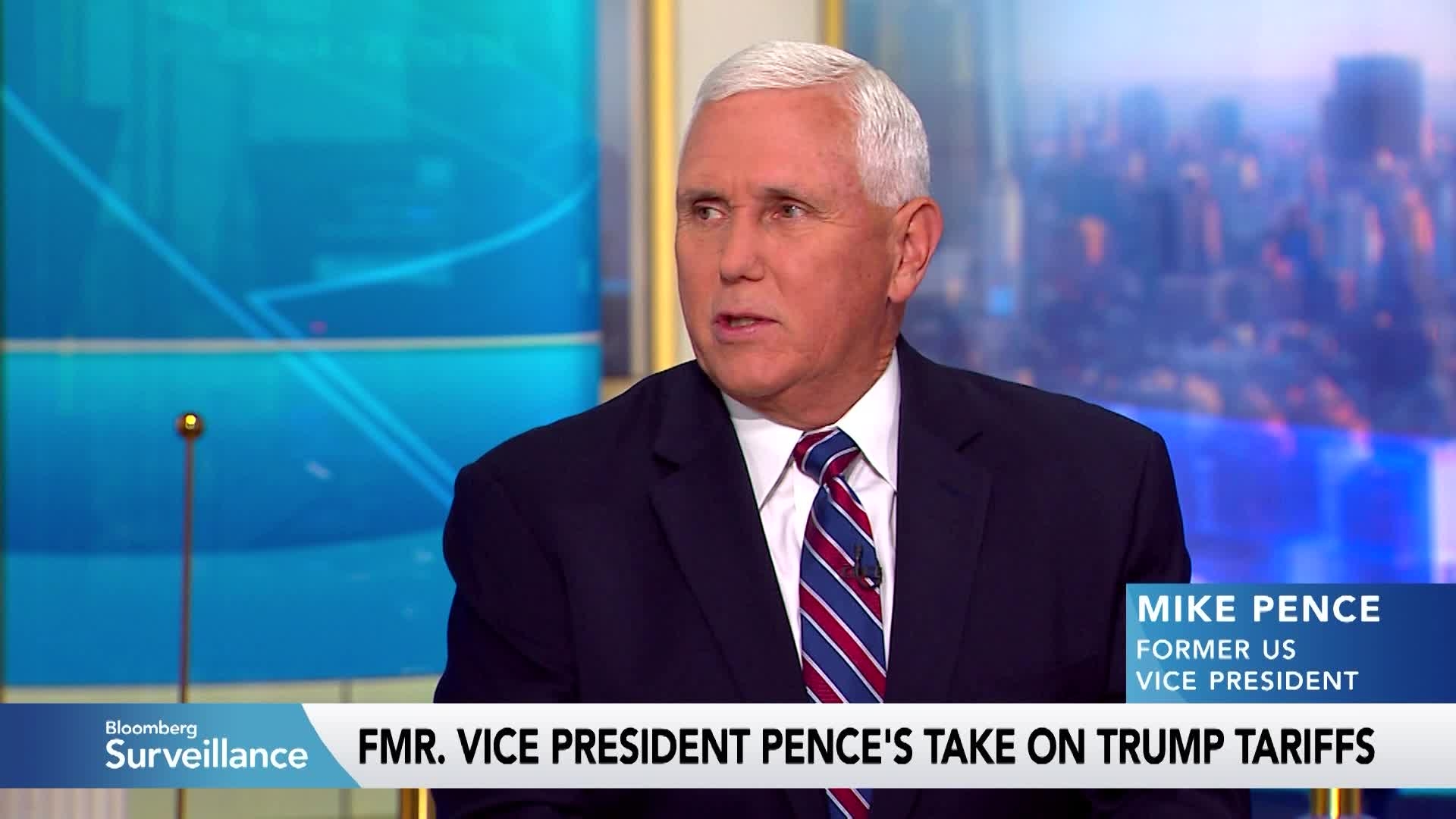 Mike Pence on Trump Tariffs, Powell, Israel, Ukraine
