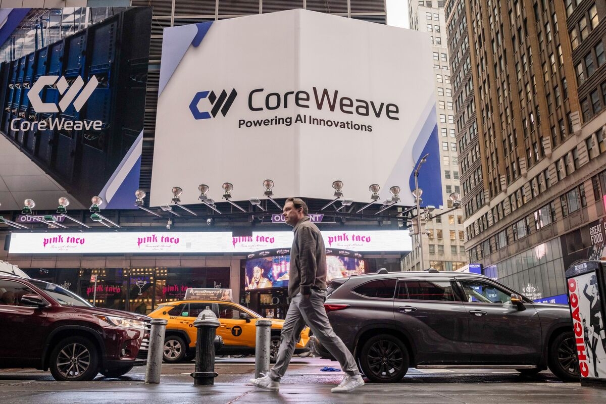 CoreWeave Jumps to Record After Nvidia Reports Increased Stake