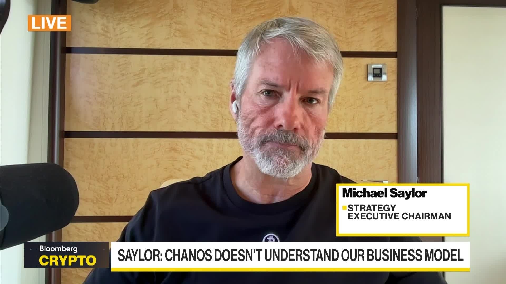 Saylor on Chanos' Comments, Bitcoin Price, Competition
