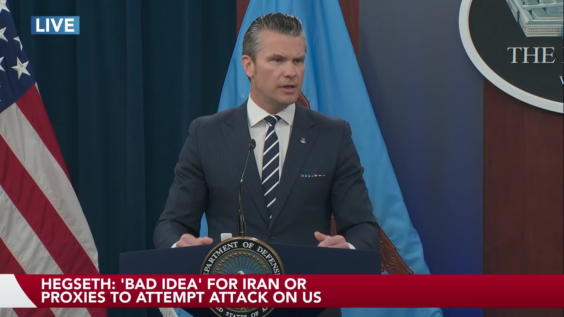 Hegseth Says Attack on Iran was US-Led