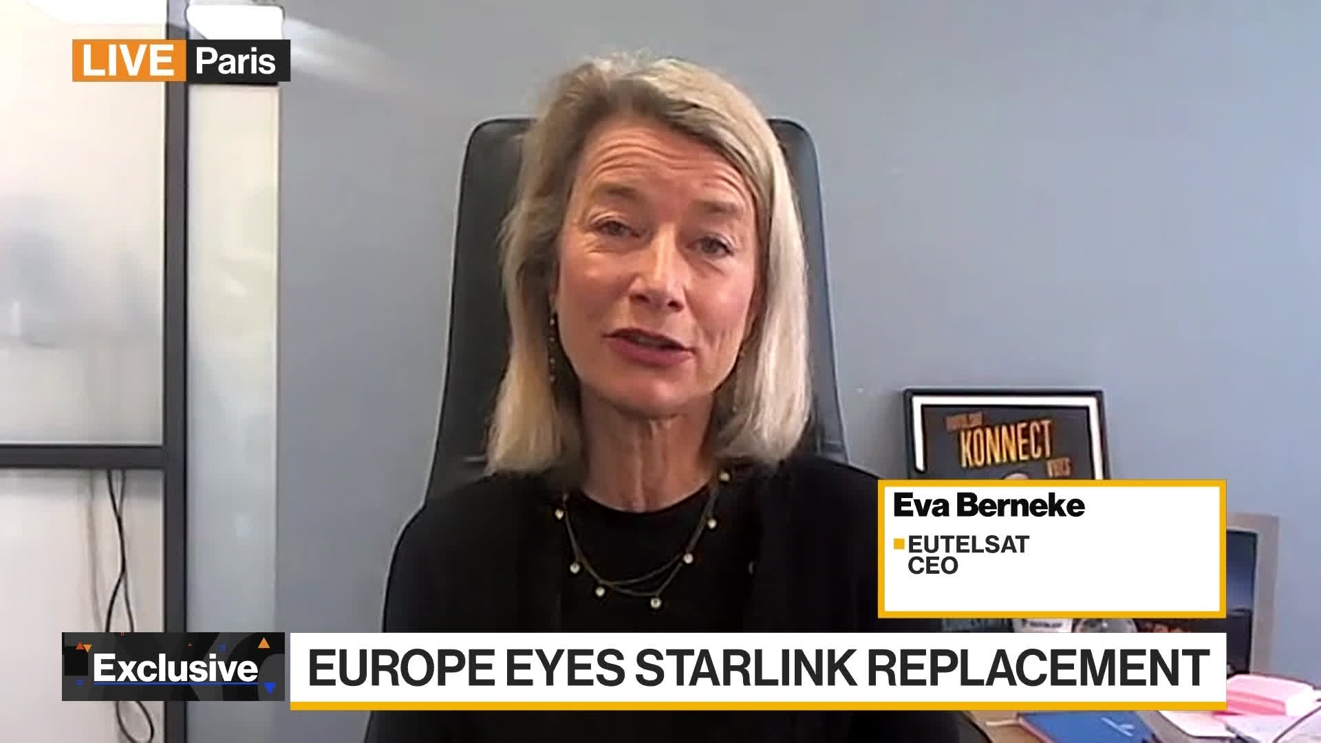 Eutelsat CEO Berneke on Europe Eyeing Starlink Replacement