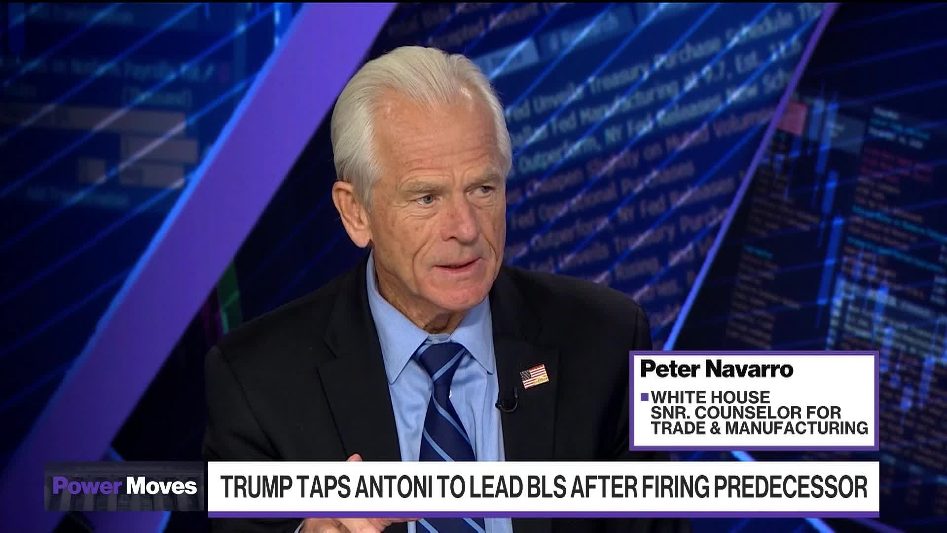 White House's Navarro on CPI, Tariffs and Labor Data