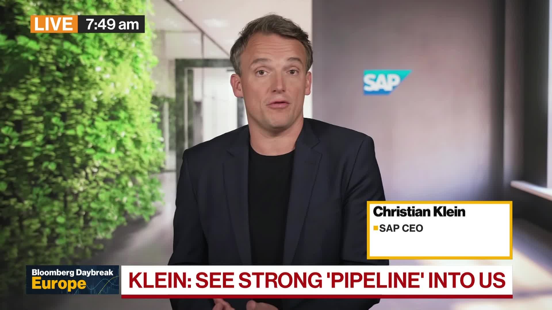 SAP CEO on Strong Results Amid Tariff Uncertainty