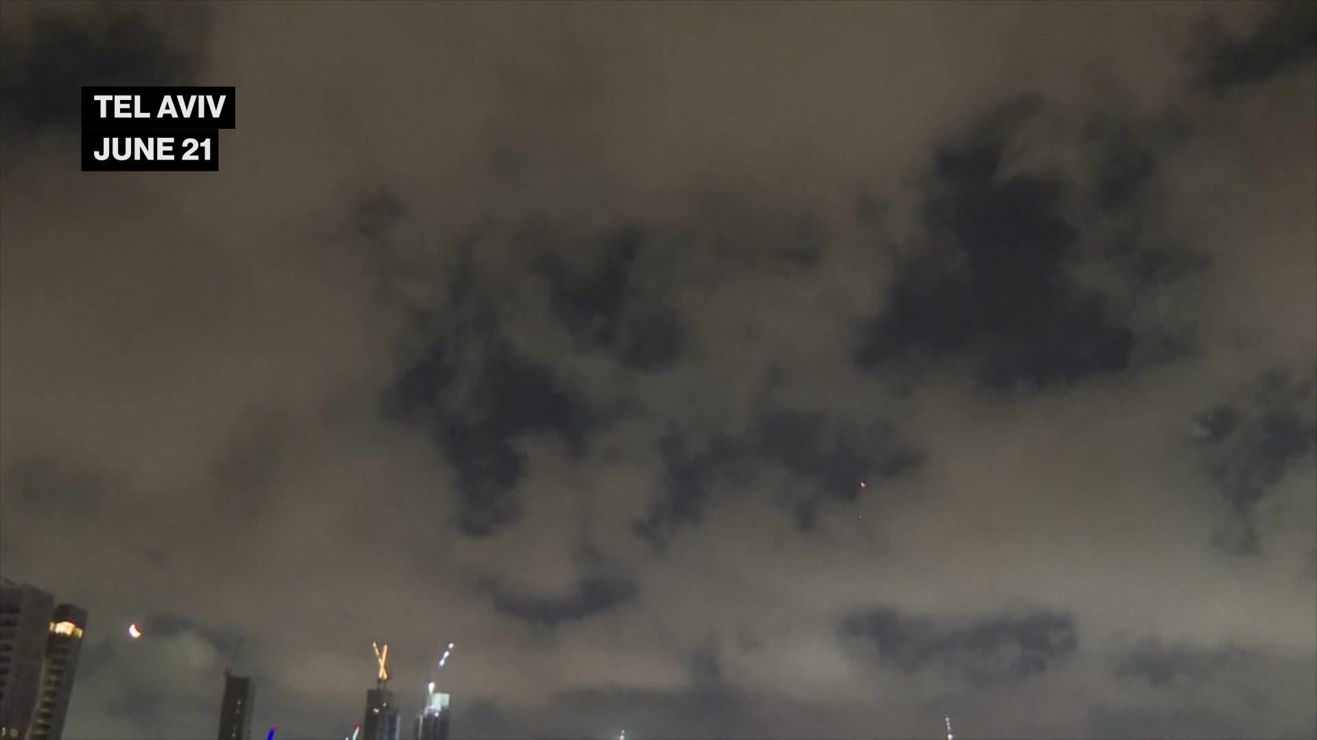 Iranian Missiles Intercepted Over Tel Aviv