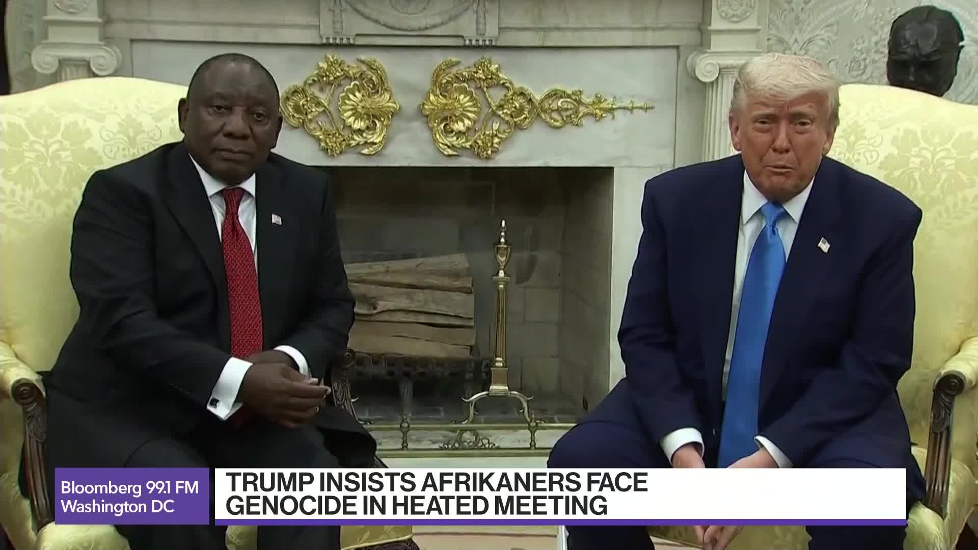 Trump, Ramaphosa Meeting 'Ambush' Over Afrikaner Genocide Claims