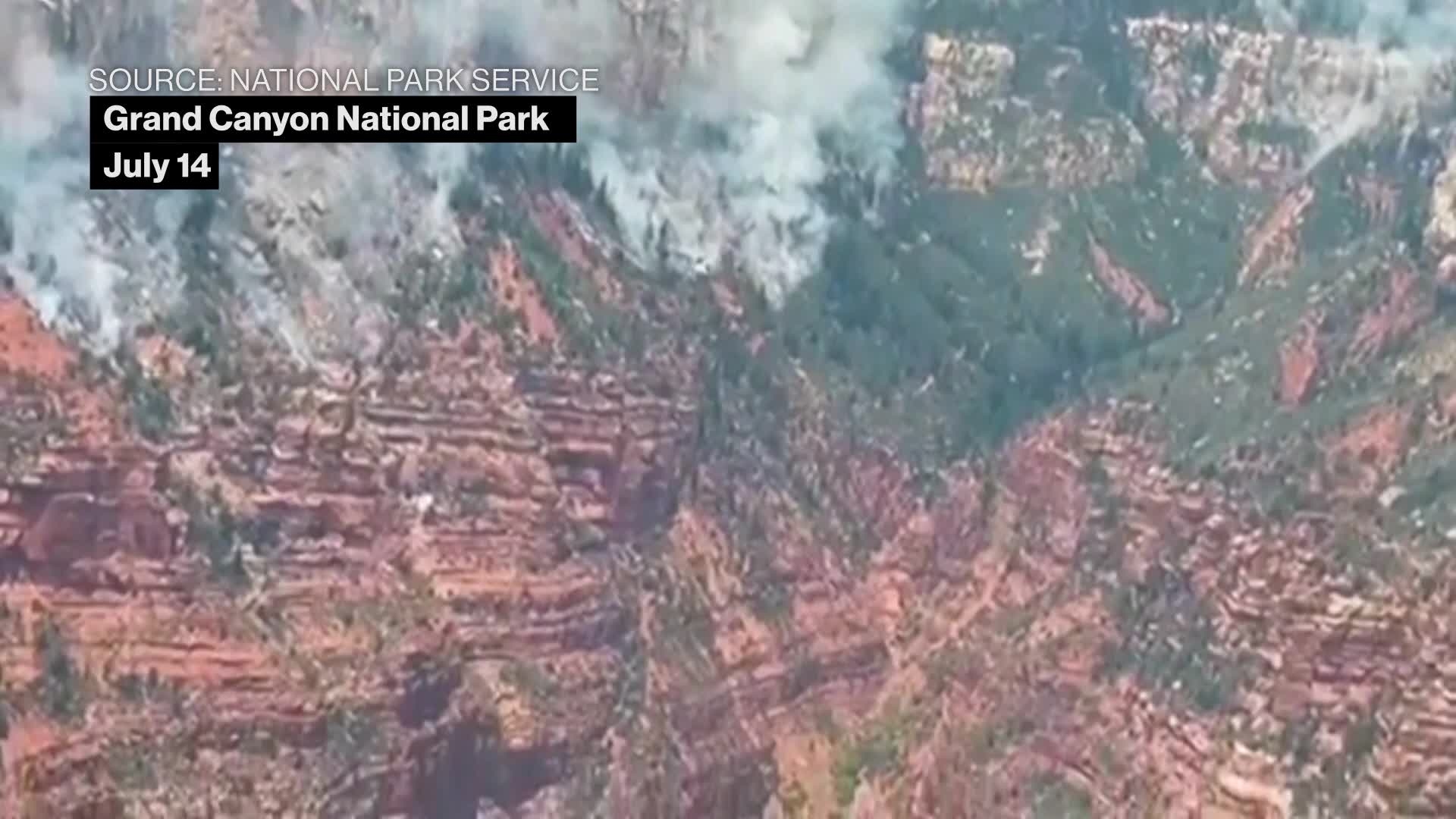 Grand Canyon Wildfire Still Burning
