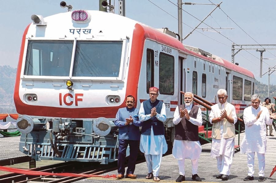 India's Modi opens strategic railway in contested 'crown jewel' Kashmir