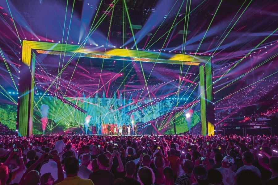 Lights, cameras, action at Eurovision Song Contest final
