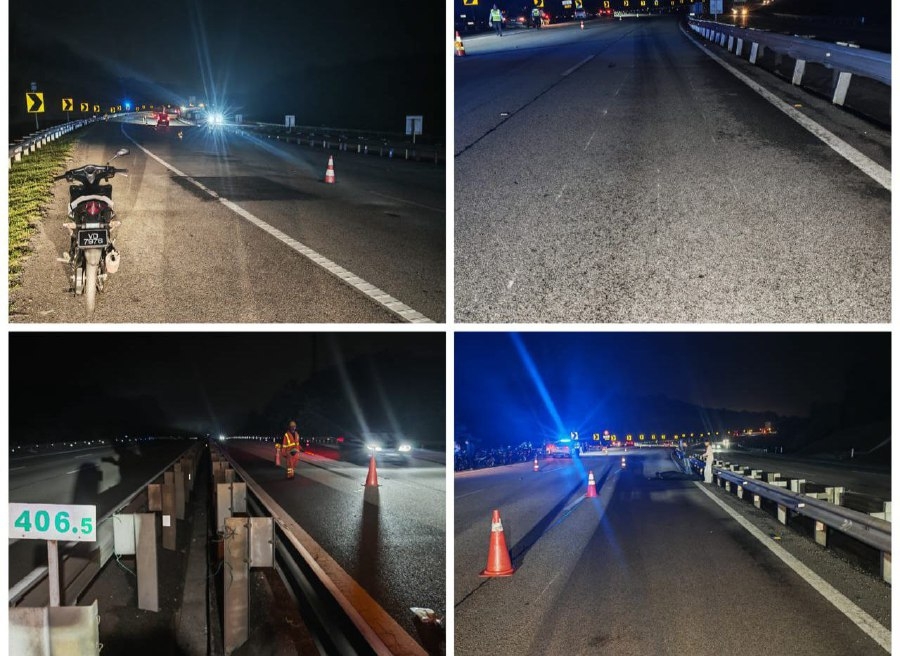 1 killed, 3 injured after 4 motorcycles crash near Bukit Tagar