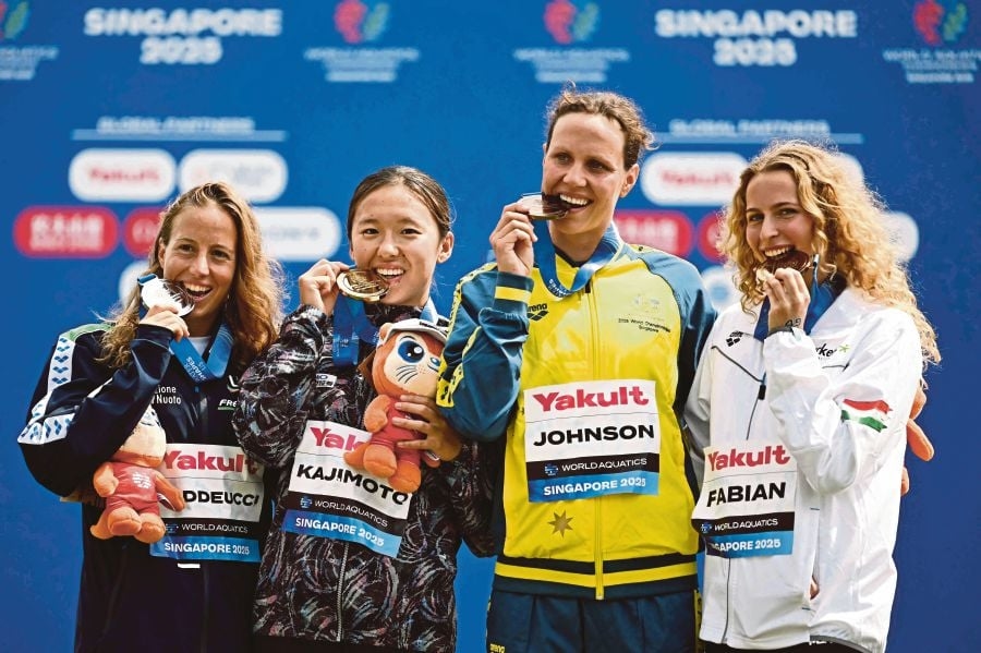 Japan's Kajimoto wins maiden 3km knock-out sprint at World Aquatics