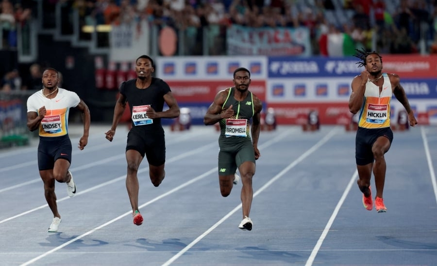 Bromell scorches 100m as Chebet shines at Rome Diamond League