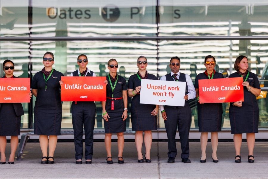 Air Canada seeks government intervention as contract talks with flight attendants stall