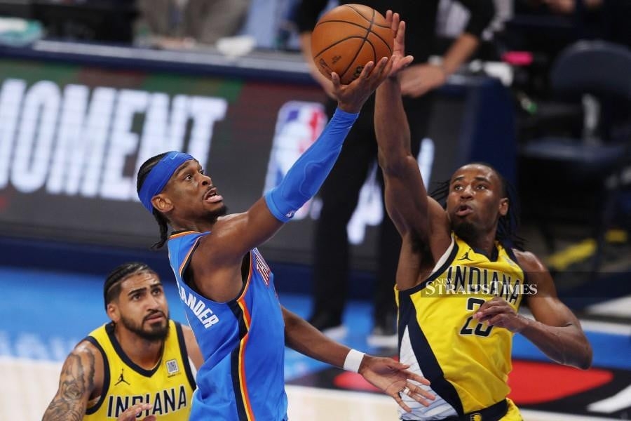 Thunder rumble to 123-107 win over Pacers to level NBA Finals
