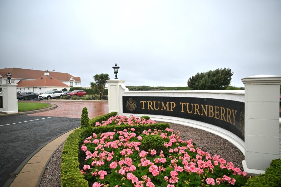 Scotland awaits famous son as Trump visits mother's homeland