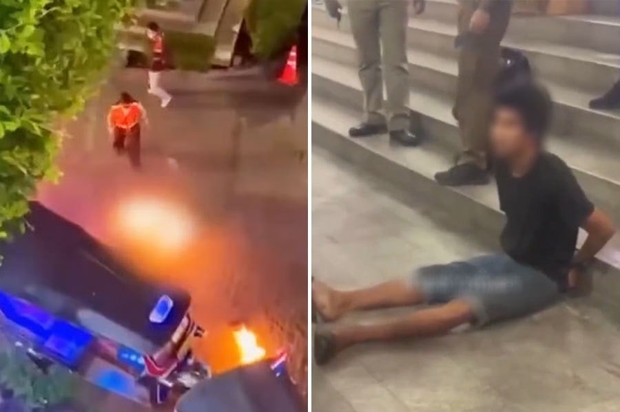 Suspect arrested after setting two Malaysians on fire in Bangkok