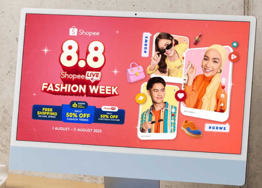 Shopee's 8.8 Live Fashion Week features creator streams and daily deals